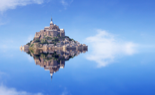 Adobe Stock - @smuki (c) - Brandflag_Mont_St_Michel.png