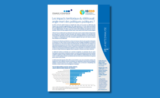 Illustration Note d'analyse n°146 - France Stratégie x IGEDD - Impacts territoriaux du télétravail