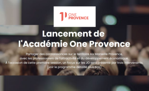 One Provence lancement de l'Academy de territoire