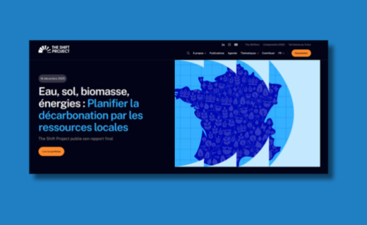 the Shift Project décarbonation par les ressources locales