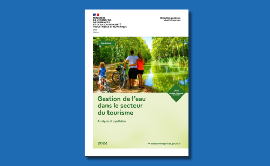 Source : DGE - Gestion de l’eau dans le secteur du tourisme