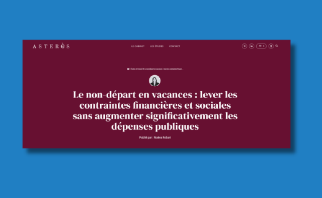 Asteres x Essetiem le non-départ en vacances