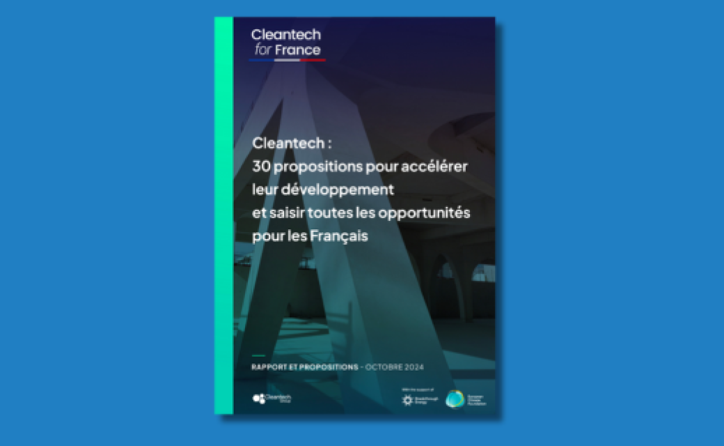Illustration rapport Cleantech for France