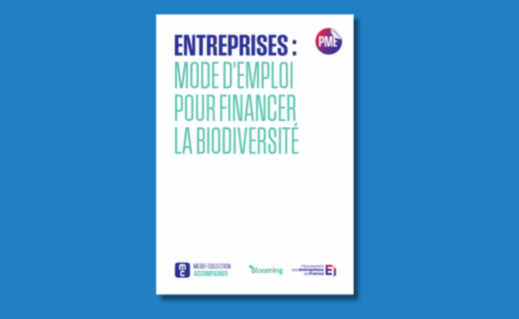 Guide Medef - entreprises : mode d'emploi pour financer la biodiversité