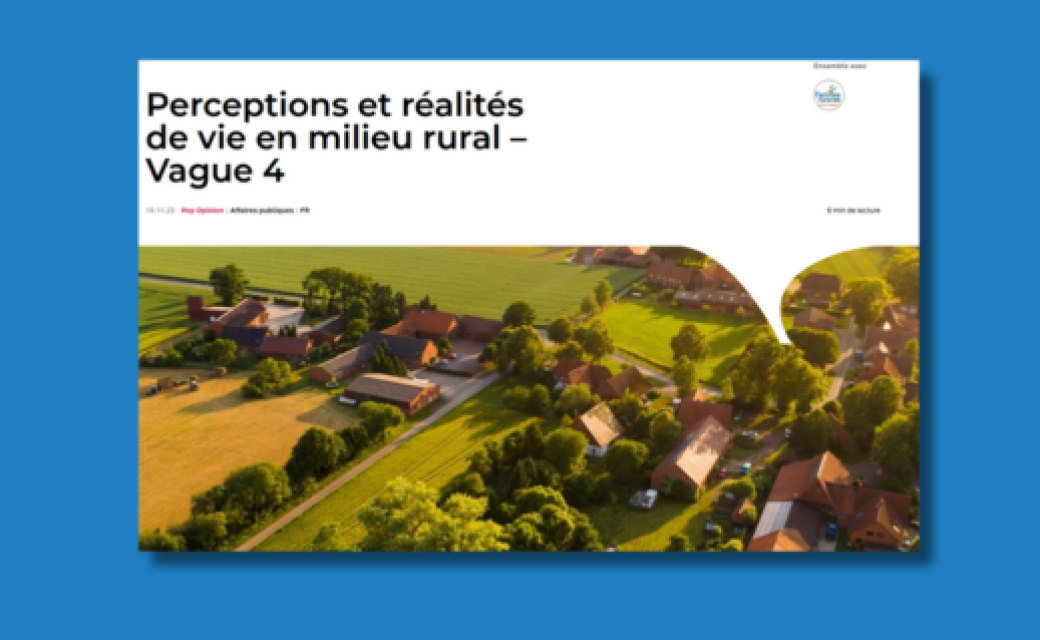 Perceptions et réalités de vie en milieu rural IFOP 2025