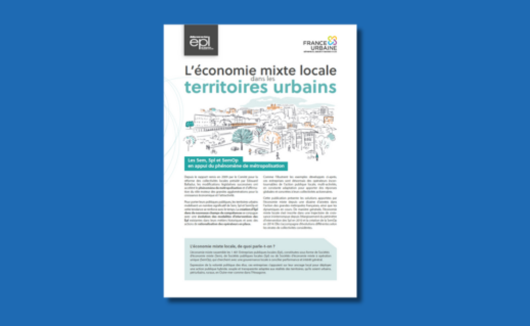 Source : Fédération des élus des Entreprises publiques locales X France Urbaine - L’économie mixte locale dans les territoires urbains 